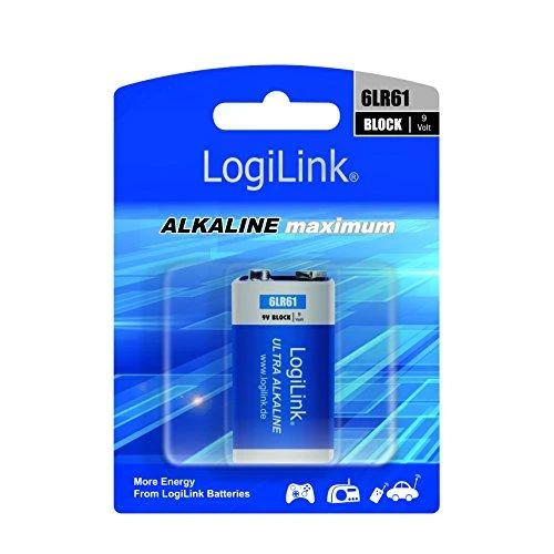 LOGILINK 6LR61B1 LOGILINK - Ultra Power 6LR61 šarminės baterijos, blokas, 9V