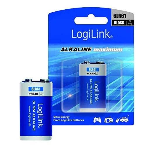 LOGILINK 6LR61B1 LOGILINK - Ultra Power 6LR61 šarminės baterijos, blokas, 9V
