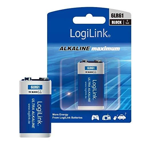 LOGILINK 6LR61B1 LOGILINK - Ultra Power 6LR61 šarminės baterijos, blokas, 9V