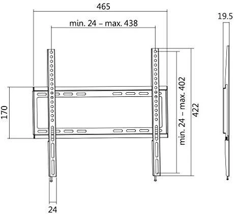 Logilink BP0028 TV Sieninis laikiklis, 37"-70", pakreipimas +10°-20°,pasukamas +-90°, 475mm | Prisijungti | Sieninis laikiklis | 37-70 " | Maksimalus svoris (keliamoji galia) 50 kg | Juodas