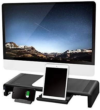 Laikiklis LOGILINK BP0141 Stalinis monitoriaus stovas 520 mm ilgio sulankstomas 3 prievadų šakotuvas