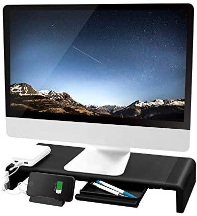Laikiklis LOGILINK BP0141 Stalinis monitoriaus stovas 520 mm ilgio sulankstomas 3 prievadų šakotuvas