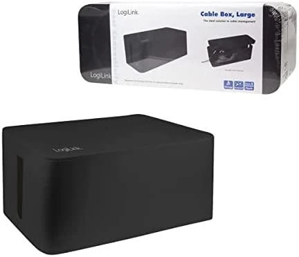 LOGILINK KAB0062 LOGILINK - Kabelių dėžutė, 407x157x133,5mm, Juodas