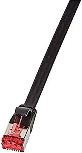 „LogiLink CF2113S Slim Line Cat. 6 pataisų kabelis RJ45 kištukas iki RJ45 kištukas CAT 6 U/FTP 20,00 m juodas
