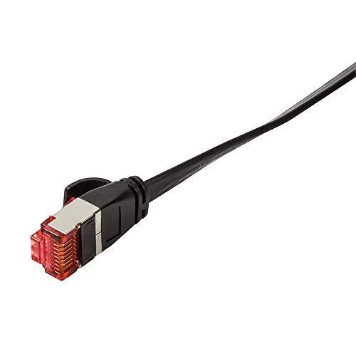 LOGILINK CF2073S LOGILINK - Komutacinis kabelis Plokščias Cat.6 Ekranuotas (PIMF) SlimLine, Juodas,5m