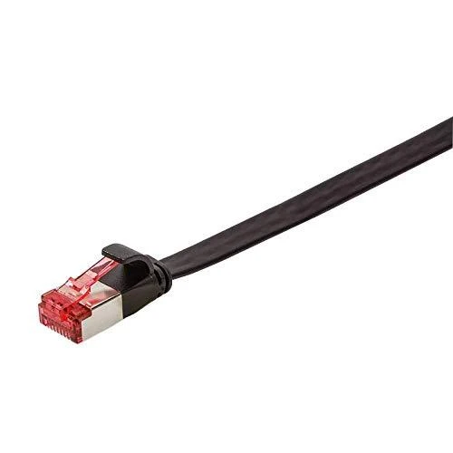 LOGILINK CF2073S LOGILINK - Komutacinis kabelis Plokščias Cat.6 Ekranuotas (PIMF) SlimLine, Juodas,5m