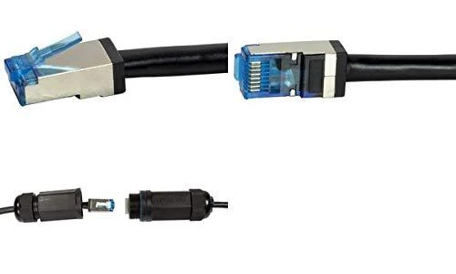 LOGILINK CQ7073S LOGILINK - Lauko patch kabelis CAT.6A S/FTP PVC+PE, juodas, 5m