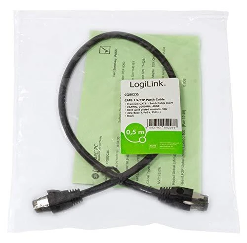 LogiLink Patchkabel Kat. 8.1 5m Juodas (CQ8073S)