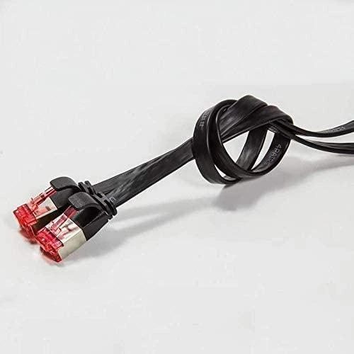 LogiLink U/FTP Cat6 plokščias laidas, 2m, juoda (CF2053S)