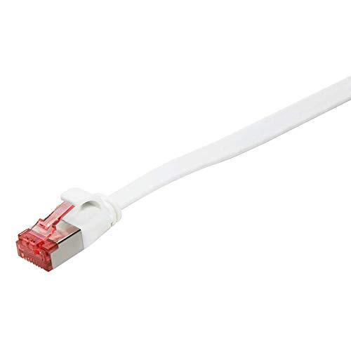 LOGILINK CF2091S LOGILINK - Komutacinis kabelis Plokščias Cat.6 Ekranuotas (PIMF) SlimLine, baltas, 10m