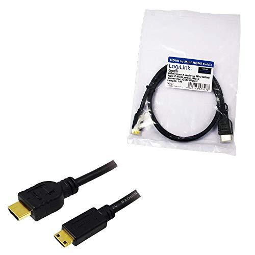 Kabelis LogiLink HDMI Mini - HDMI 1m juoda (CH0021)