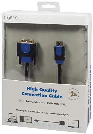 LOGILINK kabelis HDMI-DVI 2m