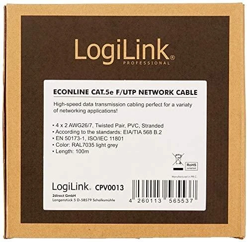 LogiLink instaliacinis kabelis Kat. 5e, F-UTP, 100 m (CPV0013)