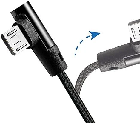 LOGILINK CU0142 LOGILINK – USB 2.0 į mikro-USB (90 kampu) kištukas, 1 m