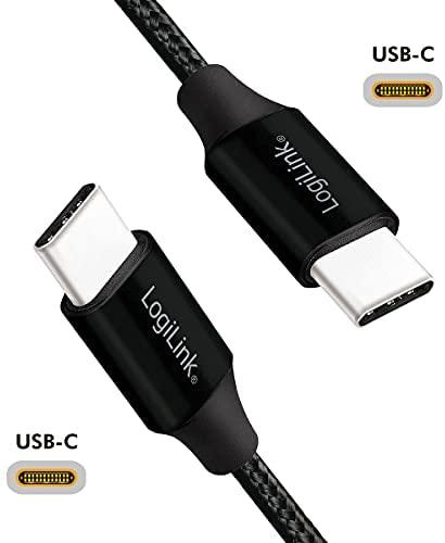 LOGILINK CU0154 LOGILINK - USB 2.0 cable, USB-C to USB-C, juodas, 1m