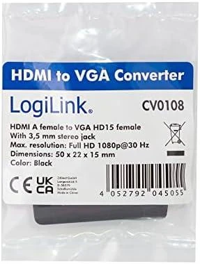 Logilink HDMI-VGA adapterio pakuotė