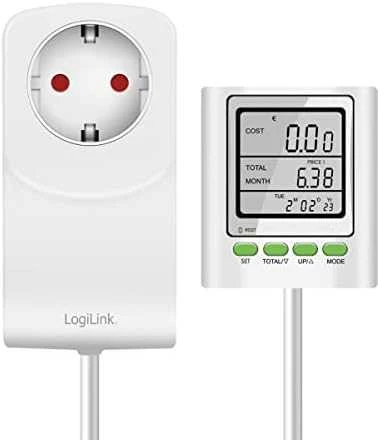 „LogiLink“ energijos sąnaudų matavimo prietaisas CO2 emisijai apskaičiuoti
