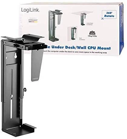 LOGILINK EO0005 LOGILINK - Reguliuojamas po stalu ir sieninis CPU laikiklis, pasukamas