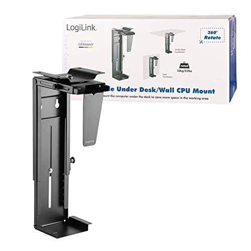 LOGILINK EO0005 LOGILINK - Reguliuojamas po stalu ir sieninis CPU laikiklis, pasukamas
