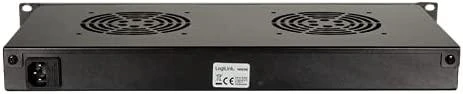 LogiLink Rack acc Logilink Ventiliatorius su termostatu juoda