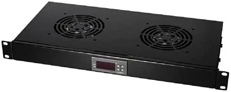 LogiLink Rack acc Logilink Ventiliatorius su termostatu juoda