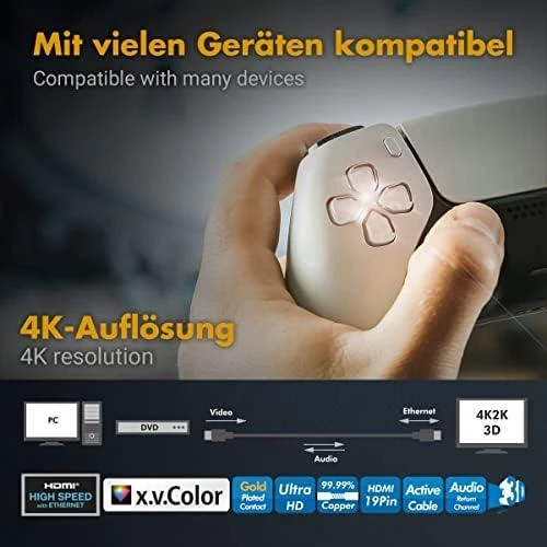 Logilink CHA0025 HDMI kabelis, Aktyvus, M/M, 25m, juodas