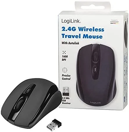Logilink | Pelė optinė Funk 2.4 GHz | wireless | 2.4GH wireless mini pelė with autolink | Juodas