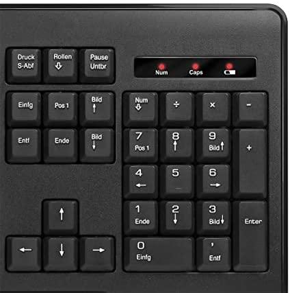 Klaviatūra ir pelė LogiLink 2,4GHz Funk ComboSet 1000DPI Juodas (ID0194)