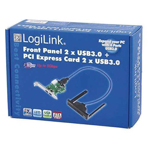 „Logilink PCI-Express“ plokštė, 4 x USB 3.0, VIA lustų rinkinys „Logilink“
