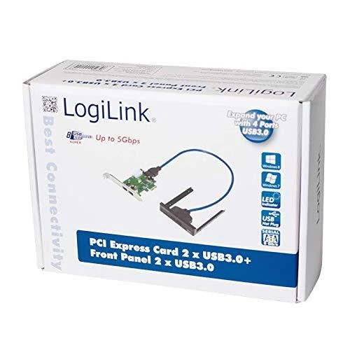 „Logilink PCI-Express“ plokštė, 4 x USB 3.0, VIA lustų rinkinys „Logilink“