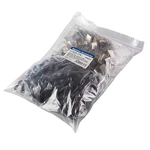 LOGILINK MP0022 LOGILINK - Kištukinė jungtis Cat.6 RJ45 100vnt. komplektas, ekranuotas, juodas