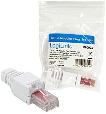 LOGILINK MP0025 LOGILINK - UTP Cat.6 modulinis kištukas be įrankių
