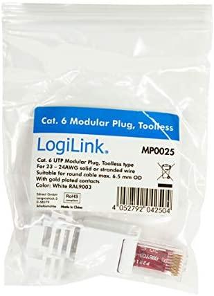 LOGILINK MP0025 LOGILINK - UTP Cat.6 modulinis kištukas be įrankių