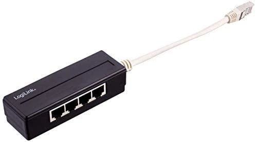 LOGILINK MP0032 LOGILINK- 5 prievadų RJ45 skirstytuvas, ekranuotas, su 15 cm laidu