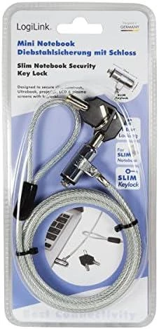 Logilink Ultra plonas nešiojamojo kompiuterio apsauginis užraktas NBS009 1,8 m