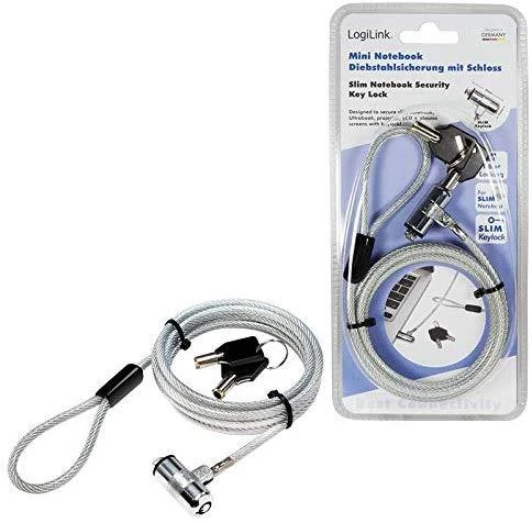 Logilink Ultra plonas nešiojamojo kompiuterio apsauginis užraktas NBS009 1,8 m