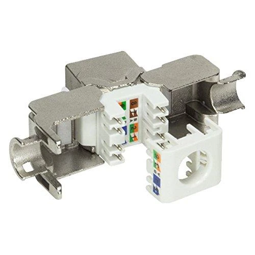 LogiLink Lizdas RJ45 Cat.6A, 10G, visas ekranas, 180° beznarzędziowe, 24 vnt. (NK4001)