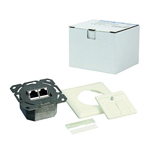 LogiLink NP0023, RJ-45, STP, metalinis, baltas, ISO/IEC 11801, TIA/EIA 568B.2-1, 80 mm, 80 mm