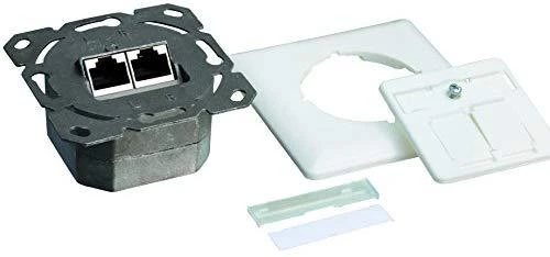 LOGILINK NP0039A LOGILINK - montuojamas į lizdą / įleidžiamas CAT6 ekranuotas 2xRJ45
