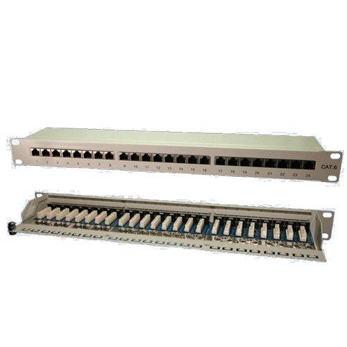 LogiLink Patch panel 19'' 1U 24x RJ-45 Cat.6 Pilka (NP0040A)