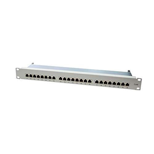 LOGILINK NP0040A LOGILINK – 19" pachpanelis, 6 kategorijos, 24 prievadų, ekranuotas STP, pilkas