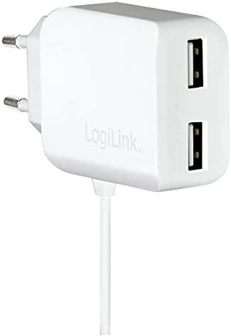 Įkroviklis LogiLink PA0157W 2x USB-A 2 A (PA0157W)