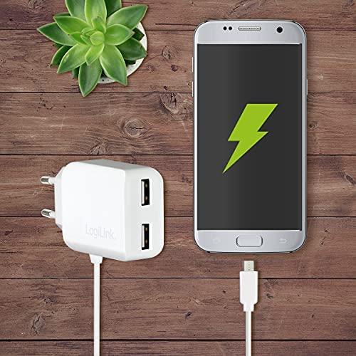 Įkroviklis LogiLink PA0157W 2x USB-A 2 A (PA0157W)