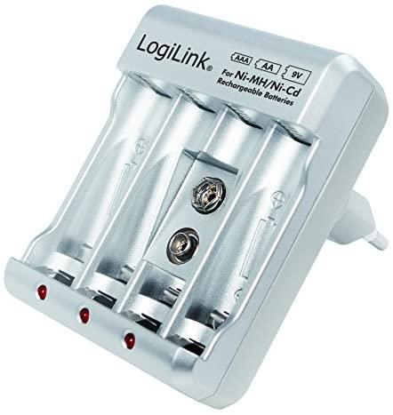 LOGILINK PA0168 LOGILINK - Ni-MH/Ni-Cd AA/AAA/9V įkraunamų baterijų įkroviklis