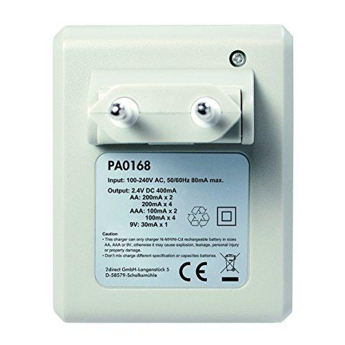 LOGILINK PA0168 LOGILINK - Ni-MH/Ni-Cd AA/AAA/9V įkraunamų baterijų įkroviklis