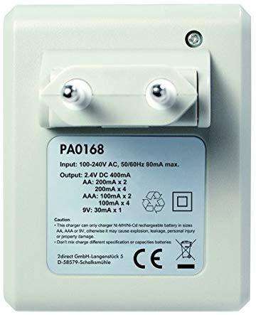 LOGILINK PA0168 LOGILINK - Ni-MH/Ni-Cd AA/AAA/9V įkraunamų baterijų įkroviklis