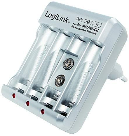 LOGILINK PA0168 LOGILINK - Ni-MH/Ni-Cd AA/AAA/9V įkraunamų baterijų įkroviklis