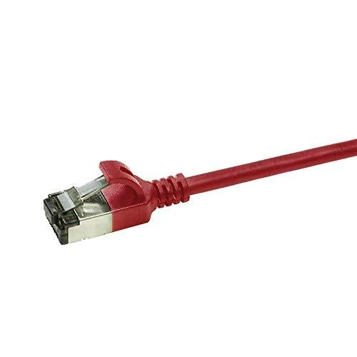 LogiLink Patch kabelis CAT6A STP TPE SlimLine raudona 0,3 m