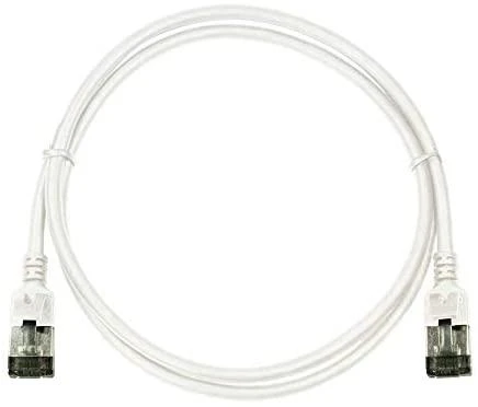 LogiLink Kabelis CAT6A STP TPE SlimLine balta 1,0m