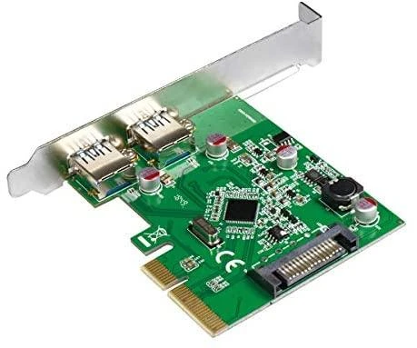 „Logilink PC0080“, „PCI Express“ kortelė, 2 x USB 3.1, „Asmedia AS1142“ „Logilink USB 3.1 PCI-Express“ kortelė, 2 prievadų A tipo PCIe